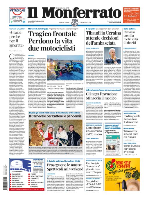 Il Monferrato - Edizione 15 del 25/02/2022